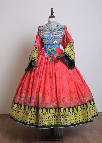 Gul Bakhmal Afgan Dress